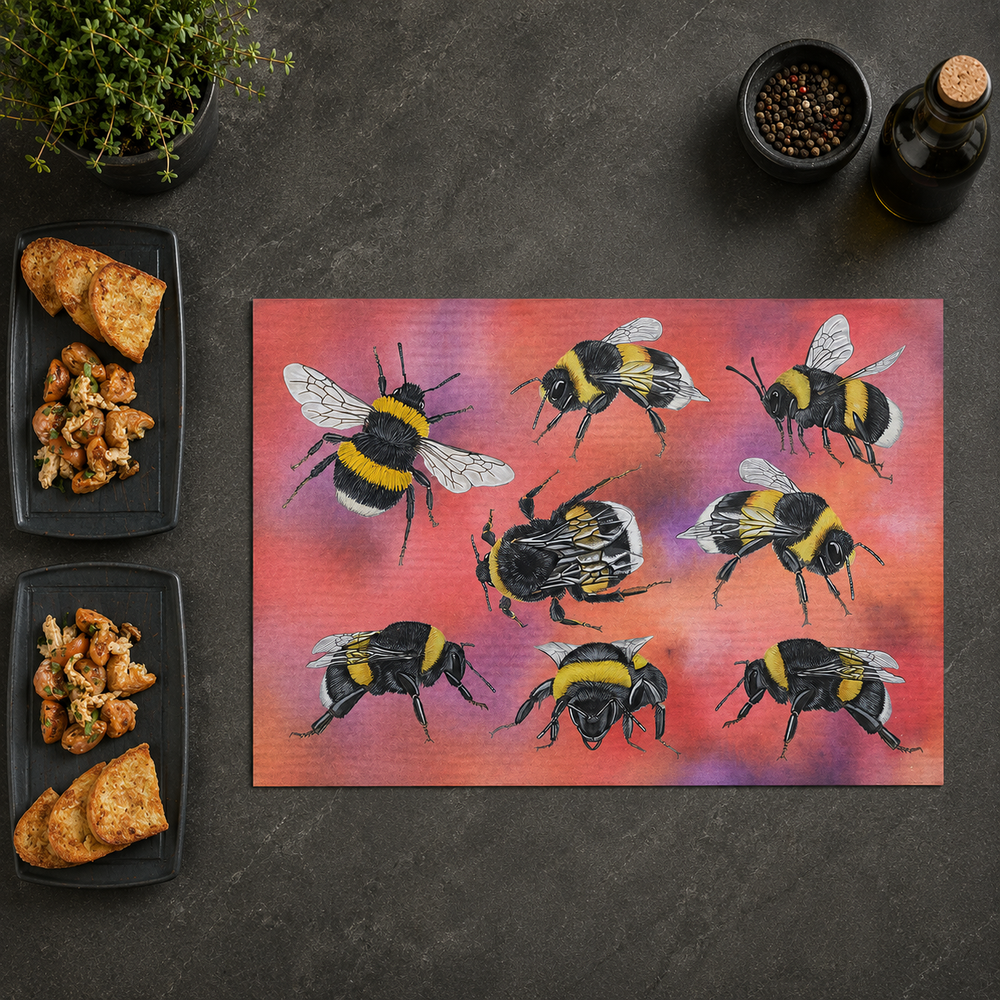 Inductieplaatbeschermer "Gewone aardhommels"