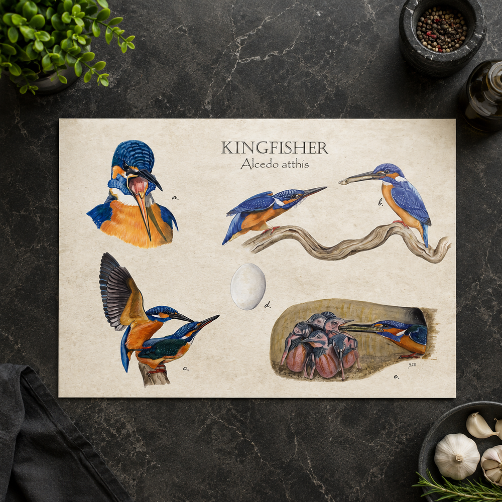 Inductieplaatbeschermer "Kingfisher"
