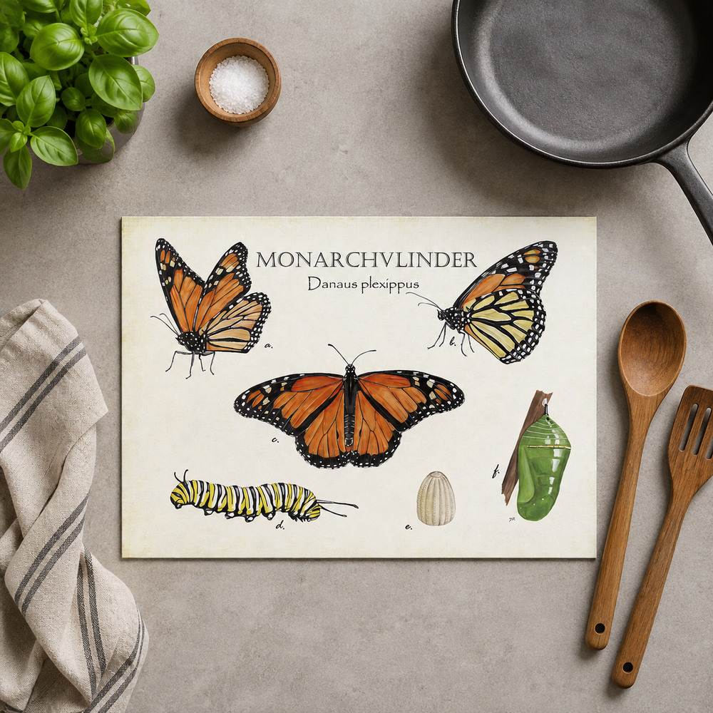 Inductieplaatbeschermer "Monarchvlinder"