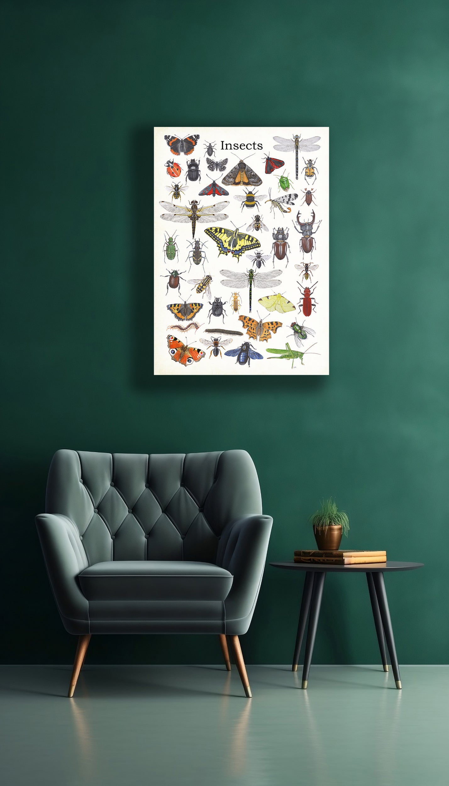 Wanddecoratie "Insects"