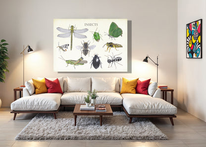 Wanddecoratie "Insects 2"