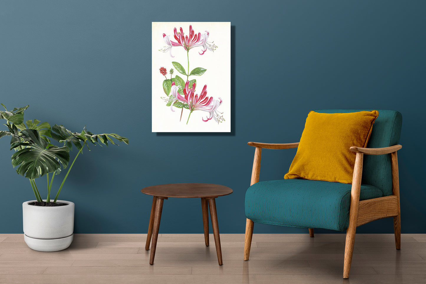 Wanddecoratie "Kamperfoelie, het leven van"