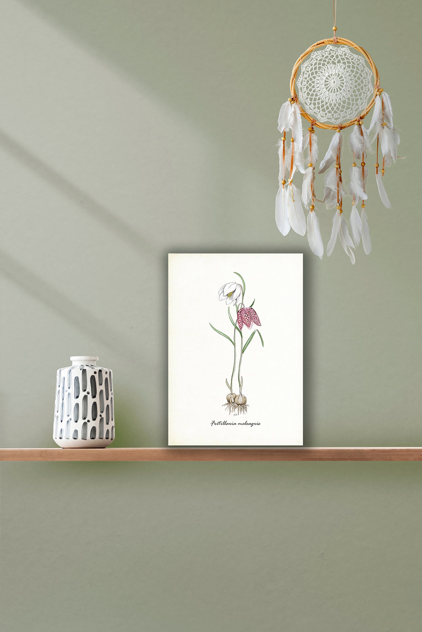 Wanddecoratie "Kievitsbloemen"