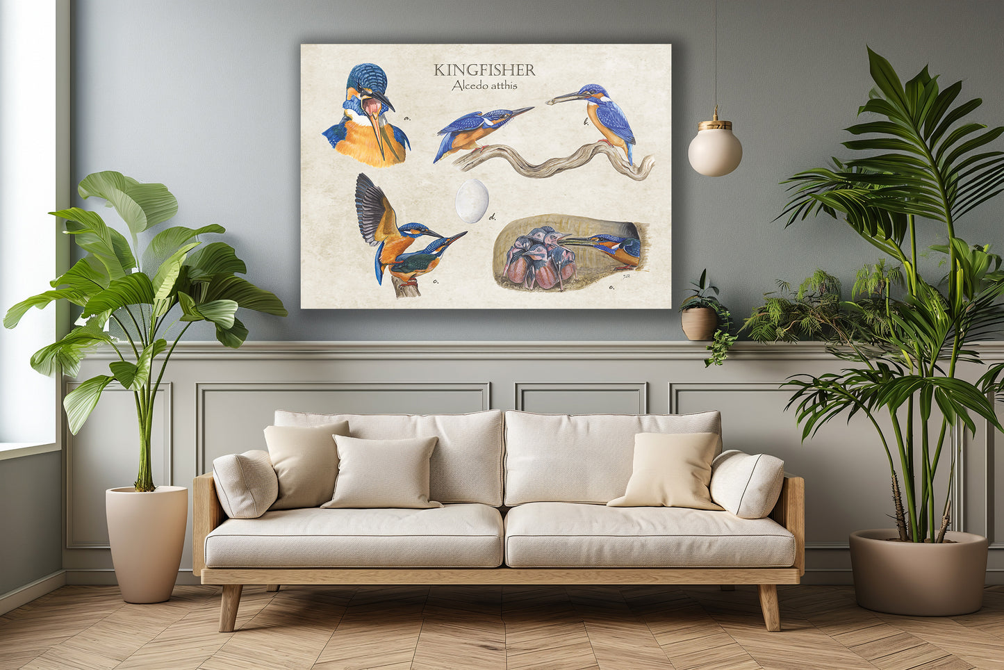 Wanddecoratie "Kingfisher"
