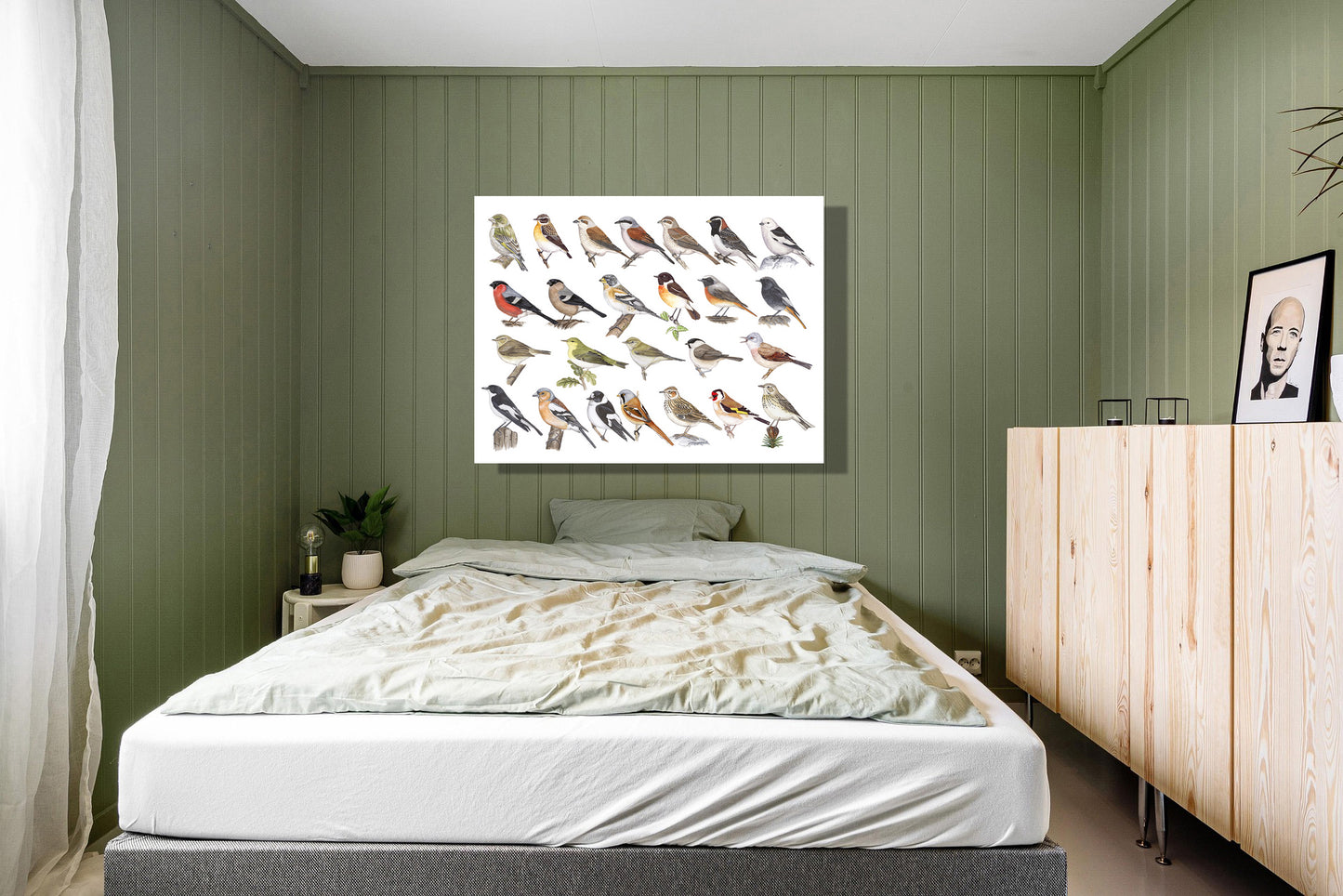 Wanddecoratie "Kleine zangvogels"