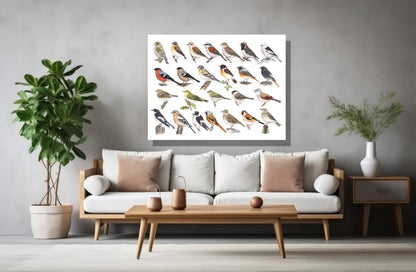 Wanddecoratie "Kleine zangvogels"