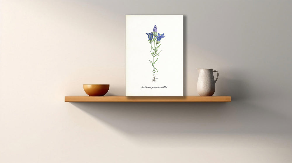 Wanddecoratie "Klokjesgentiaan"