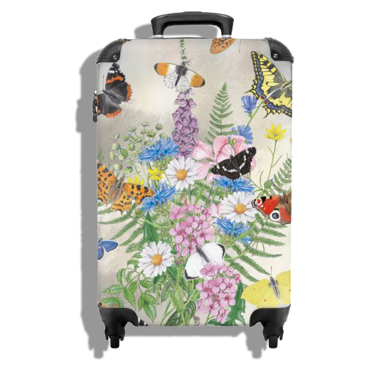 Koffer "Bos kleurrijke bloemen"