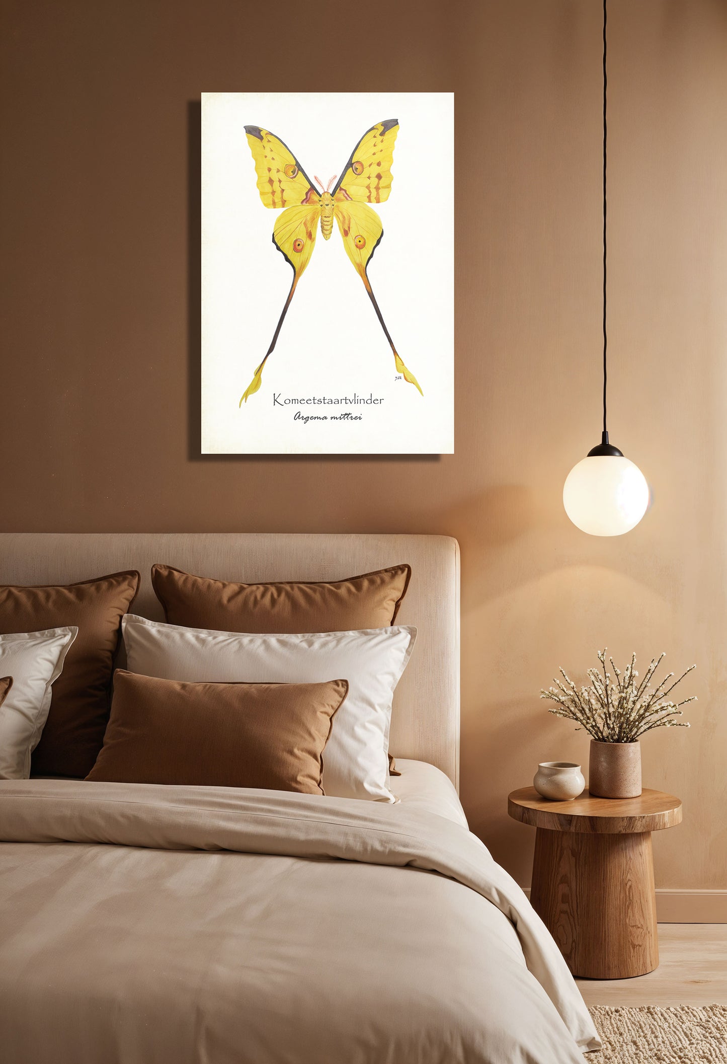 Wanddecoratie "Komeetstaartvlinder"