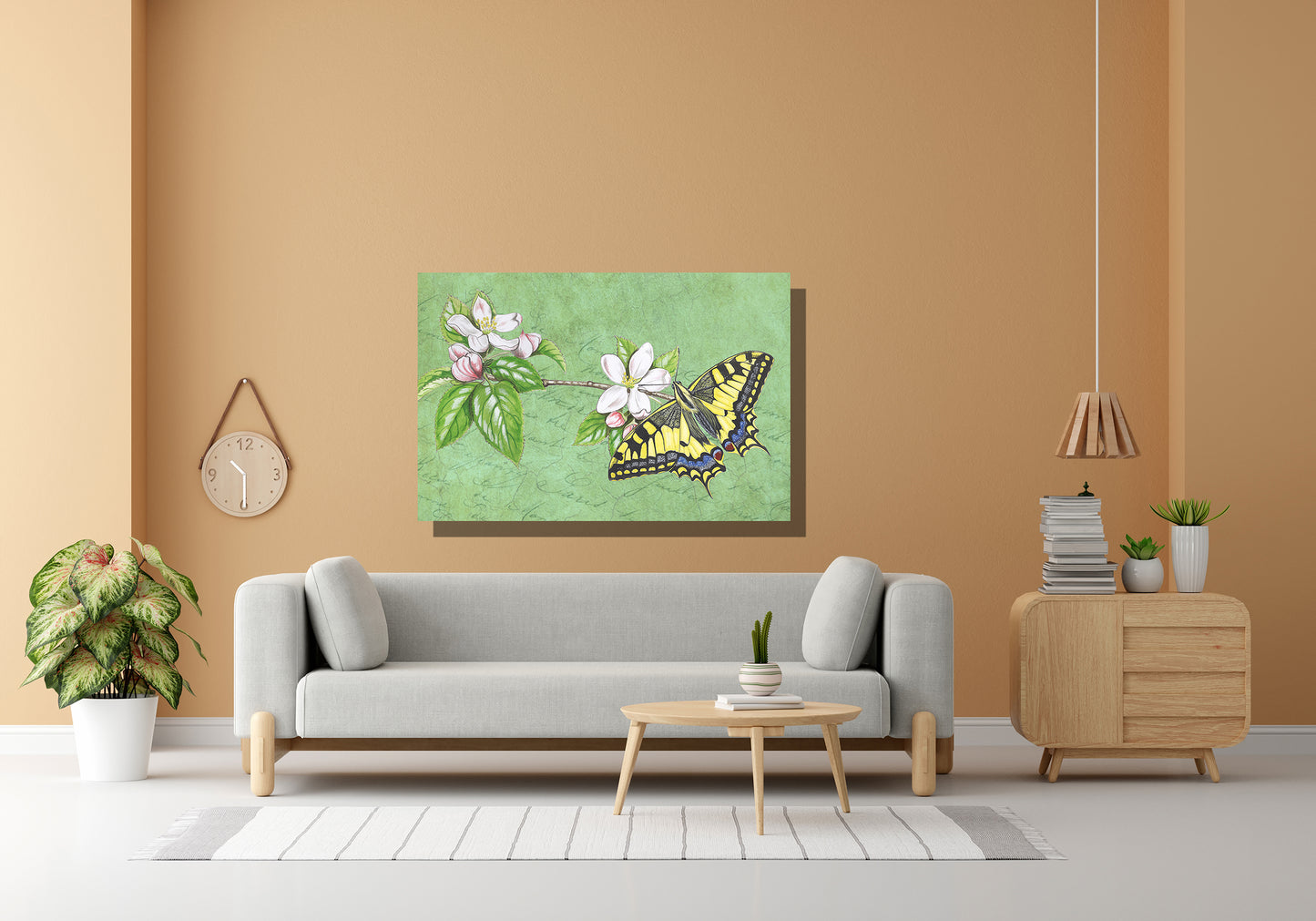 Wanddecoratie "Koninginnenpage op appel"