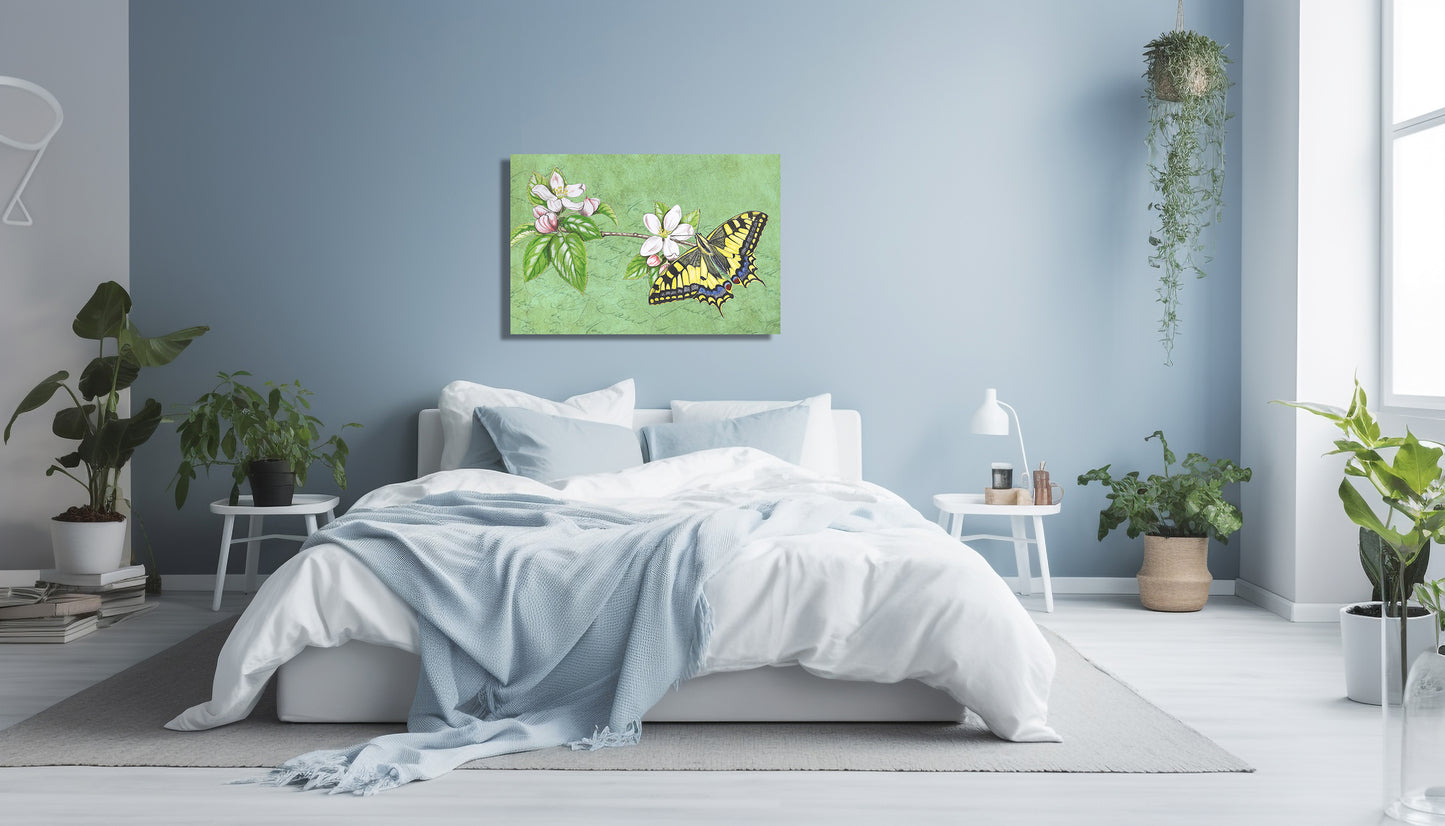 Wanddecoratie "Koninginnenpage op appel"