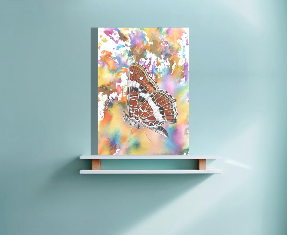 Wanddecoratie "Landkaartje | Explosie van kleur"
