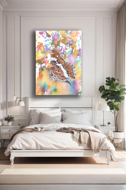 Wanddecoratie "Landkaartje | Explosie van kleur"