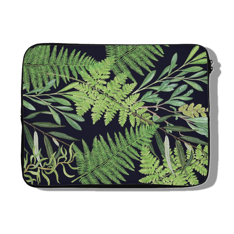 Laptophoes "Bladeren in de nacht"