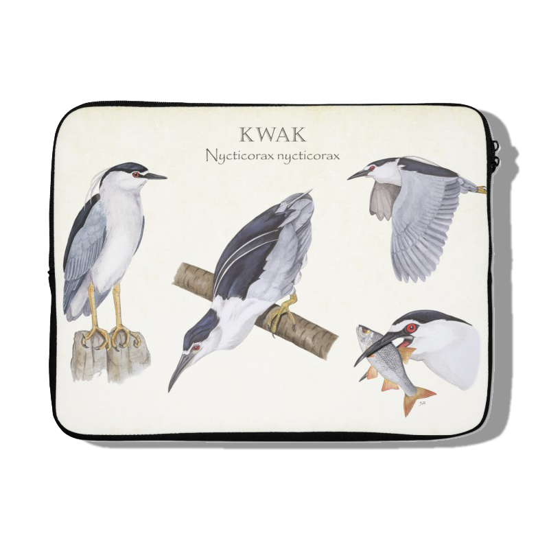 Laptophoes "Kwak, het leven van"