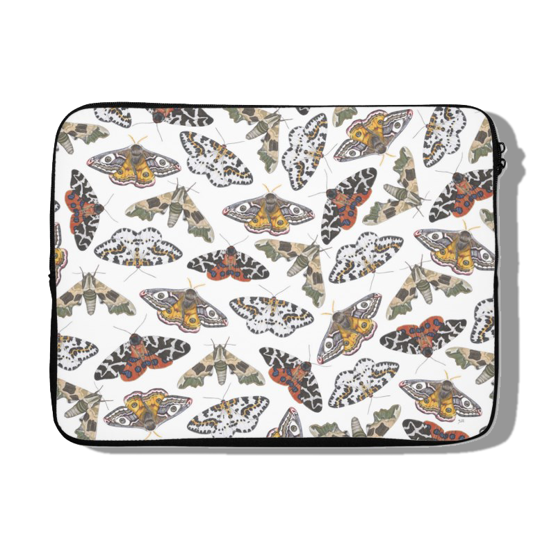 Laptophoes "Collage van nachtvlinders"