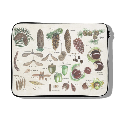 Laptophoes "Noten en zaden"