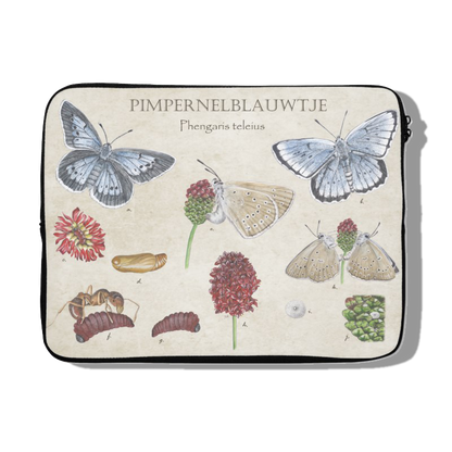 Laptophoes "Pimpernelblauwtje, het leven van"