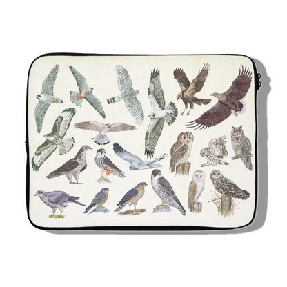 Laptophoes "Roofvogels en uilen"