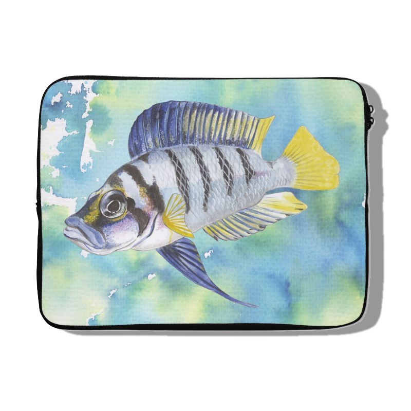 Laptophoes "Tropische vis"