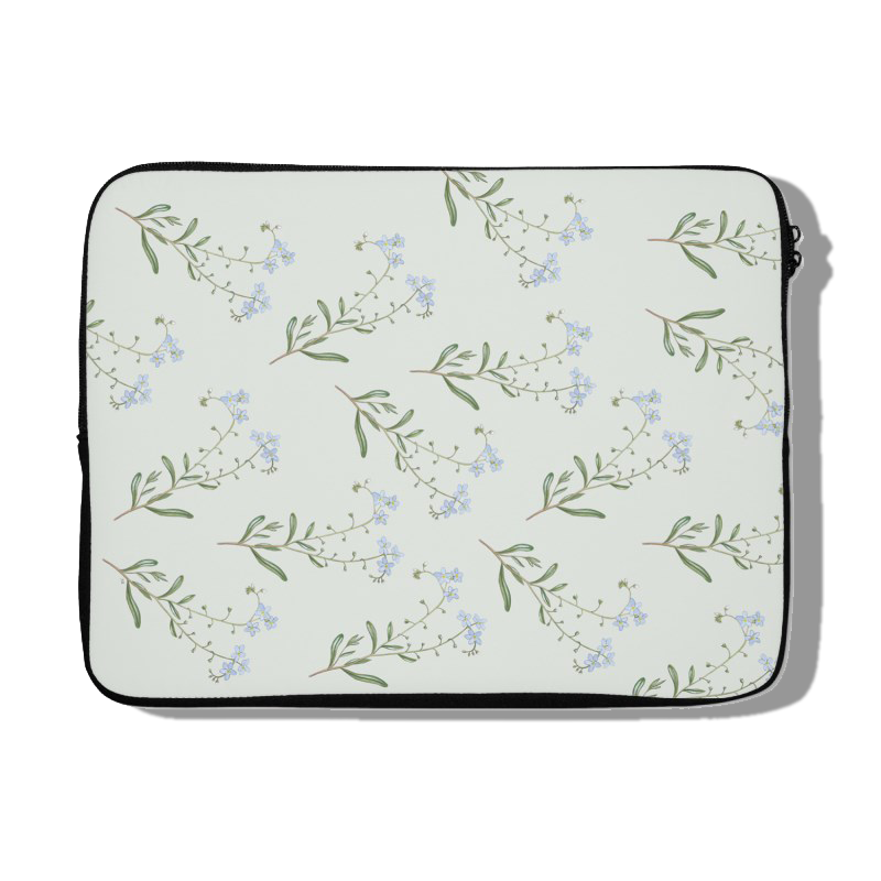 Laptophoes "Zompvergeet-mij-nietje"