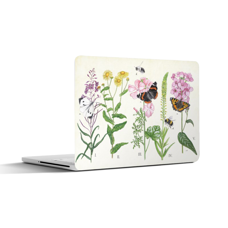 Laptopsticker "Planten en haar insecten"