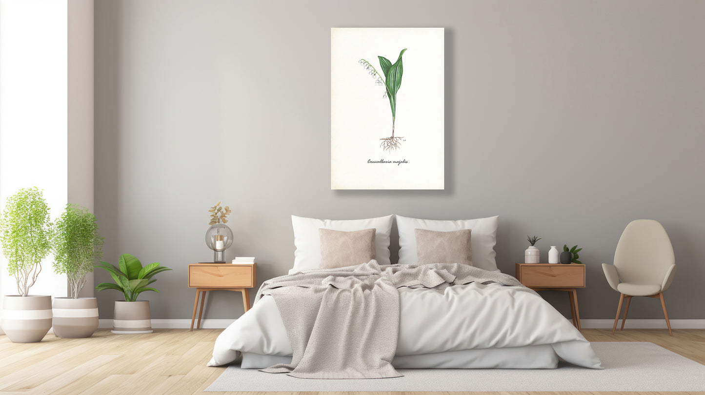 Wanddecoratie "Lelietje van dalen"