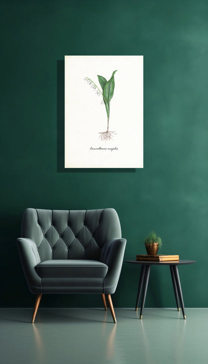 Wanddecoratie "Lelietje van dalen"