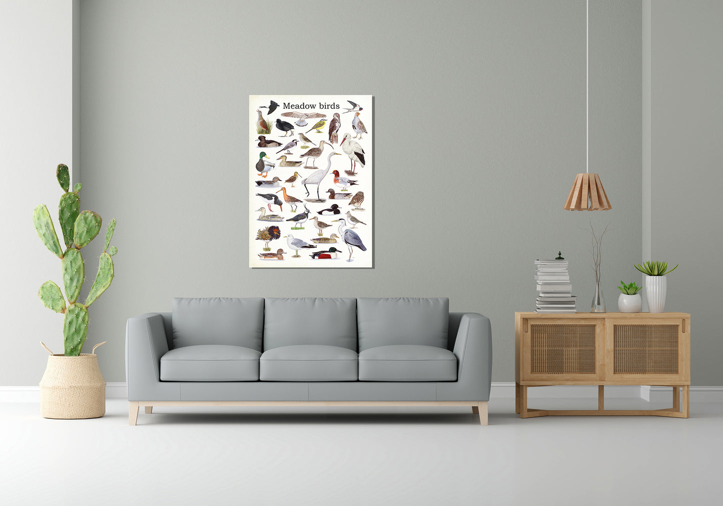 Wanddecoratie "Meadow Birds"