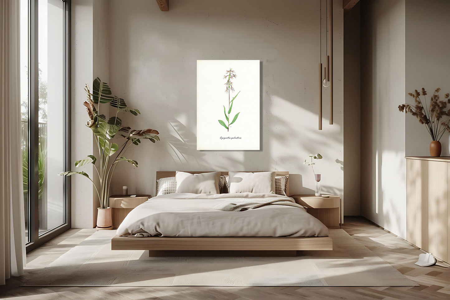 Wanddecoratie "Moeraswespenorchis"