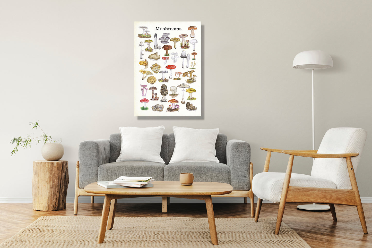 Wanddecoratie "Mushrooms"