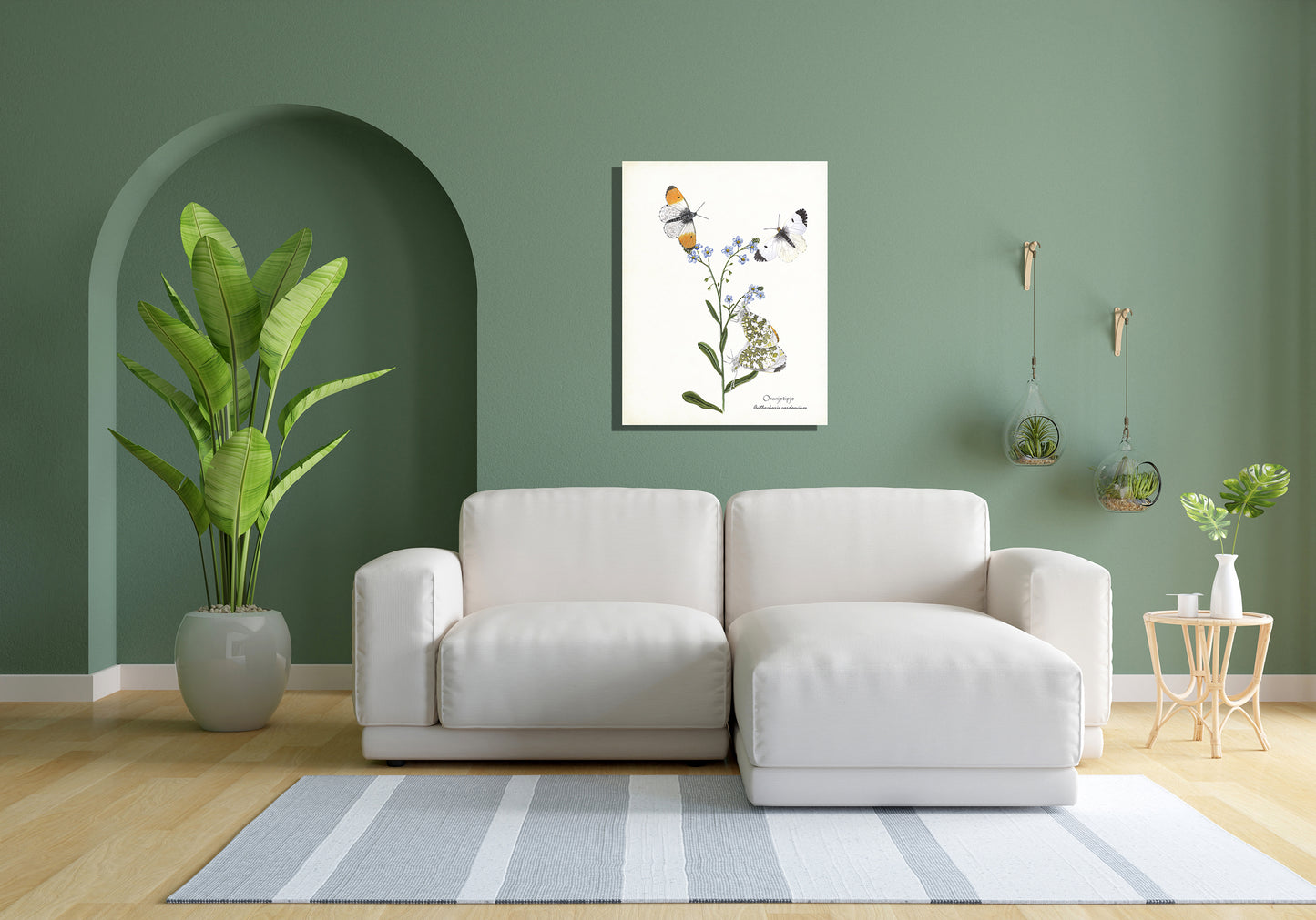 Wanddecoratie "Oranjetipje"