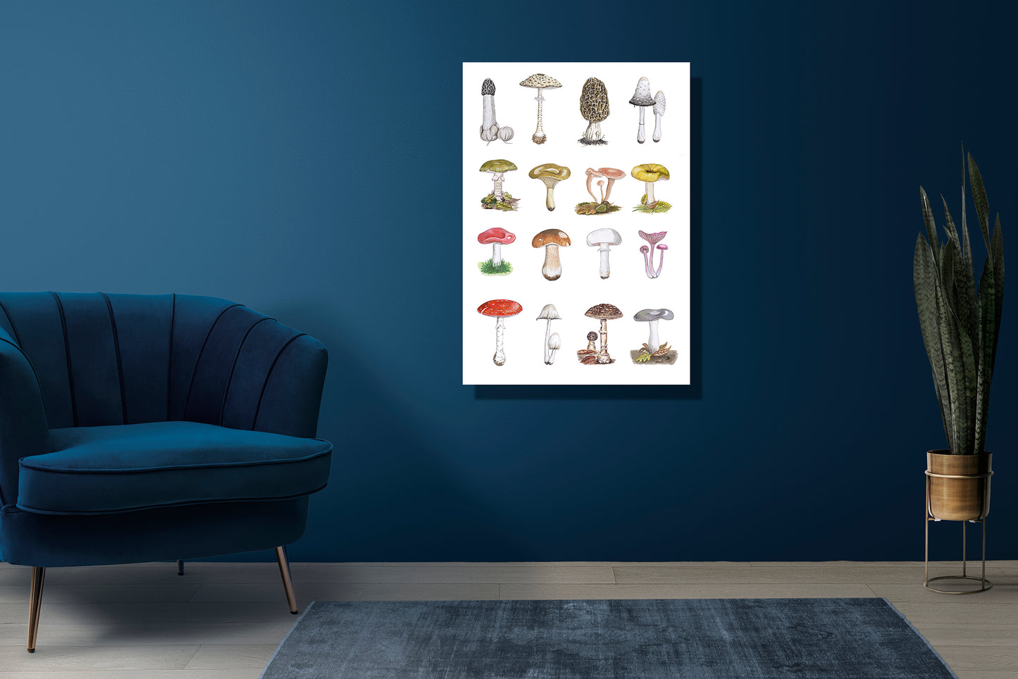 Wanddecoratie "Paddenstoelen"