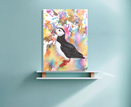 Wanddecoratie "Papegaaiduiker | Een explosie van kleur"