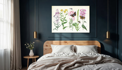 Wanddecoratie "Planten en haar insecten"