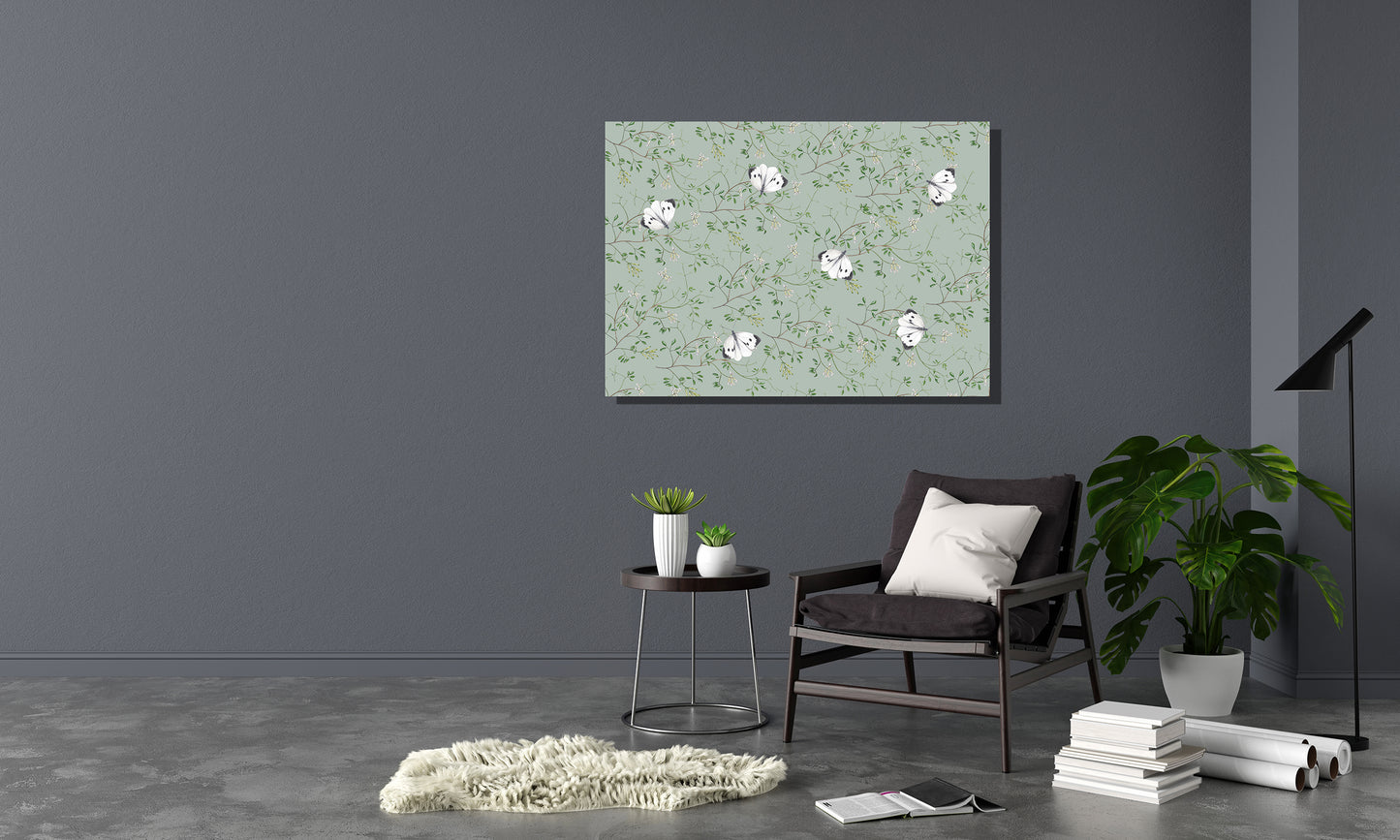 Wanddecoratie "Rankende helmbloem"