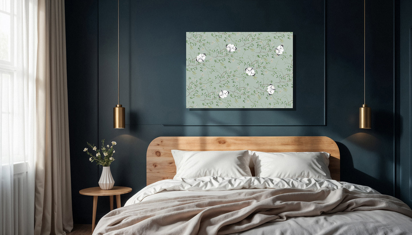 Wanddecoratie "Rankende helmbloem"