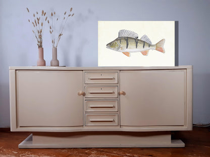 Wanddecoratie "Rode baars"