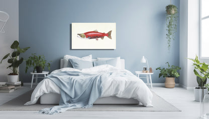 Wanddecoratie "Rode zalm"