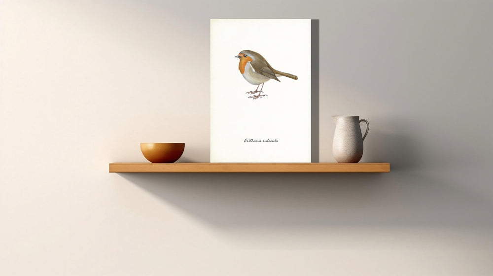 Wanddecoratie "Roodborst"