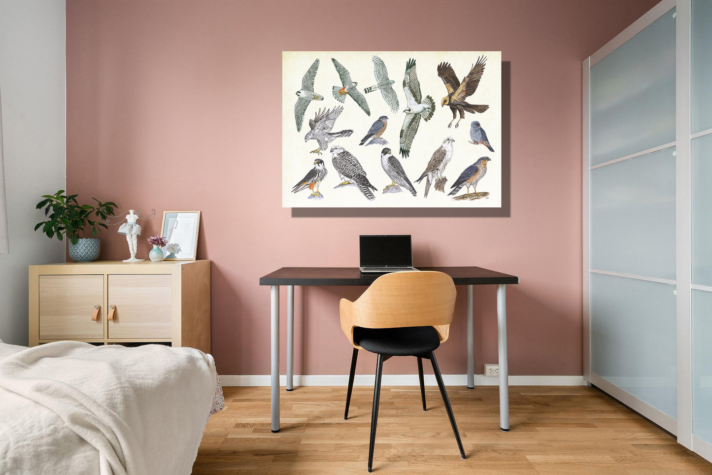 Wanddecoratie "Roofvogels"