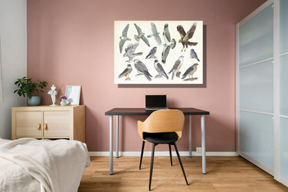 Wanddecoratie "Roofvogels"