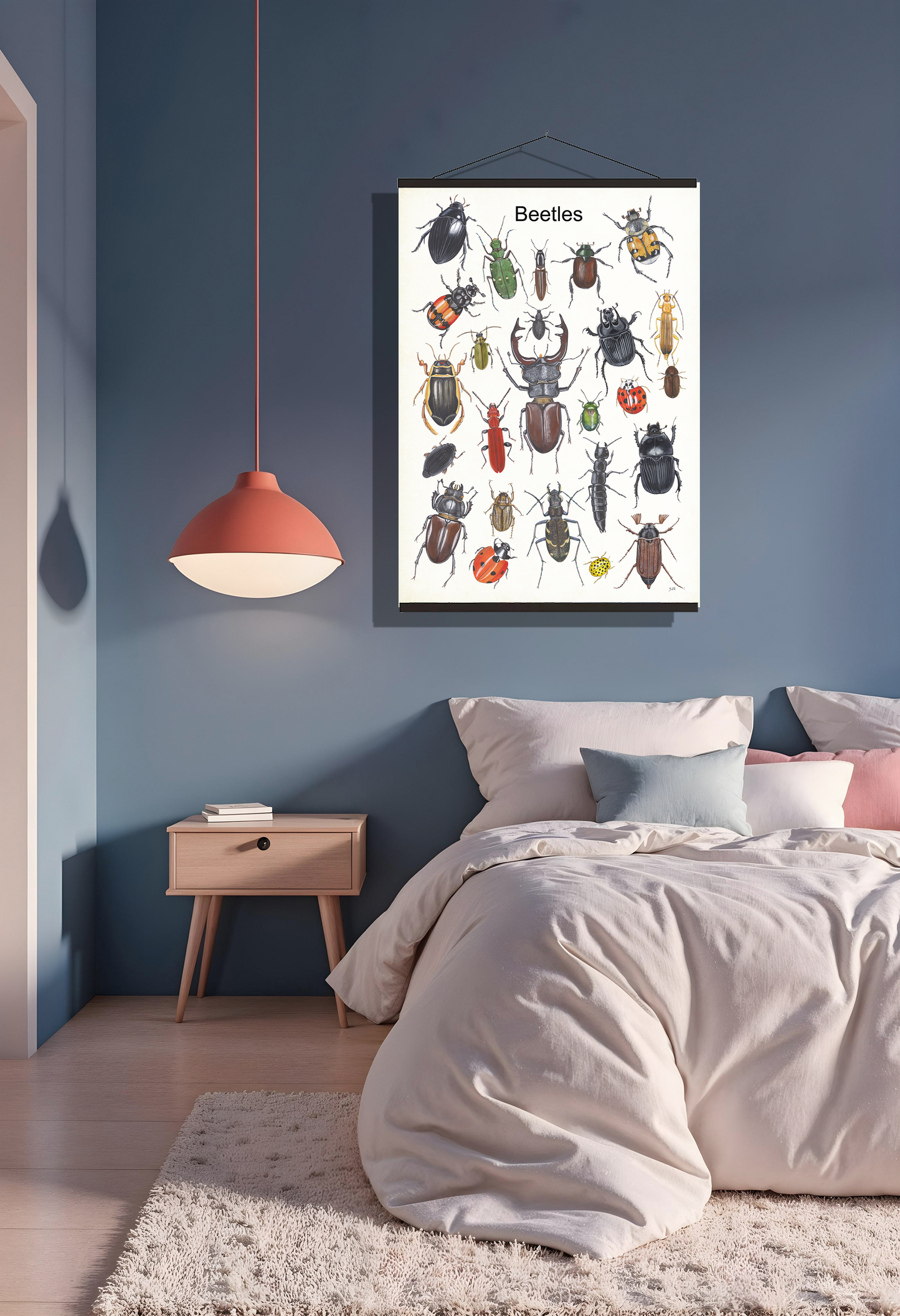 Schoolplaat "Beetles"