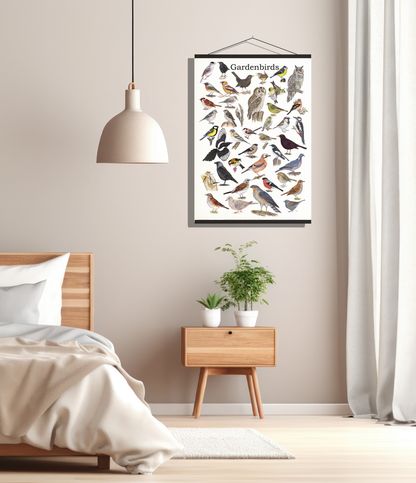 Schoolplaat "Gardenbirds"