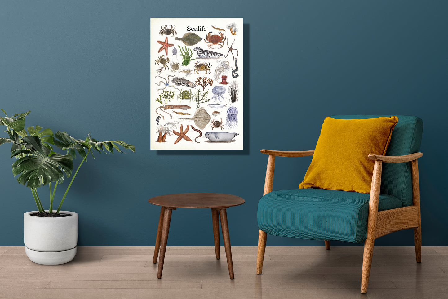 Wanddecoratie "Sealife"