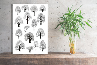 Wanddecoratie "Boomsilhouetten"