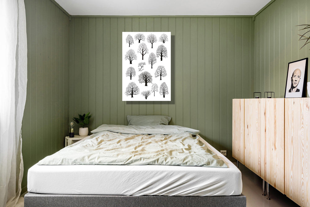 Wanddecoratie "Boomsilhouetten"