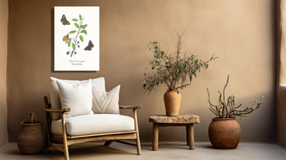 Wanddecoratie "Sleedoornpage"