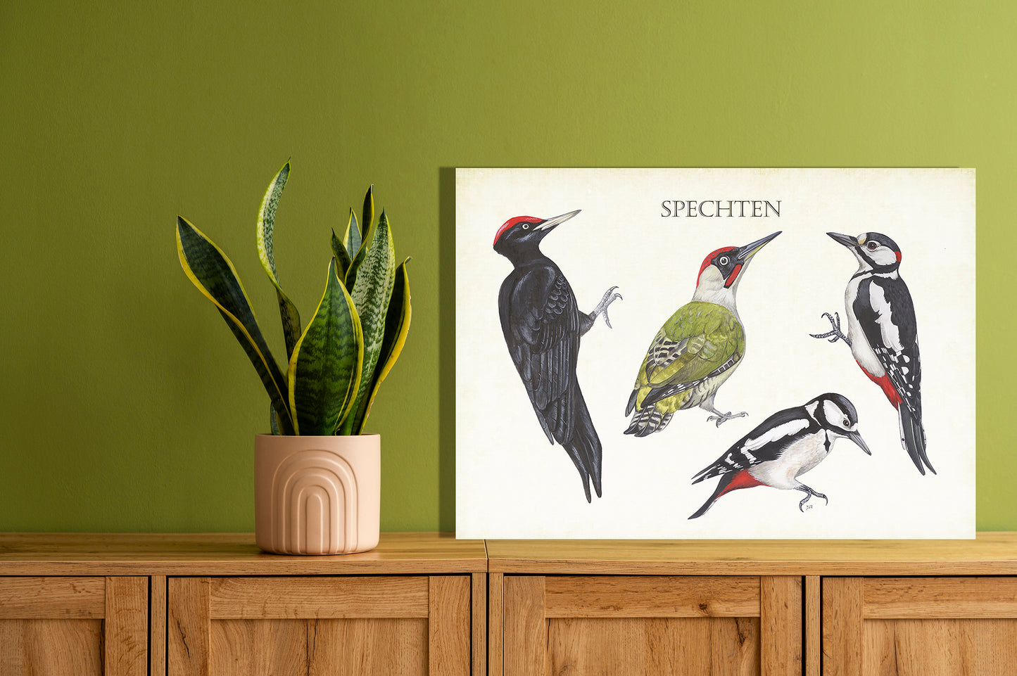 Wanddecoratie "Spechten"