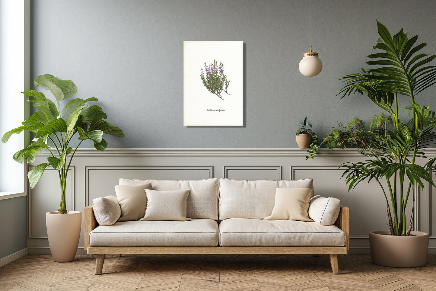 Wanddecoratie "Struikheide"